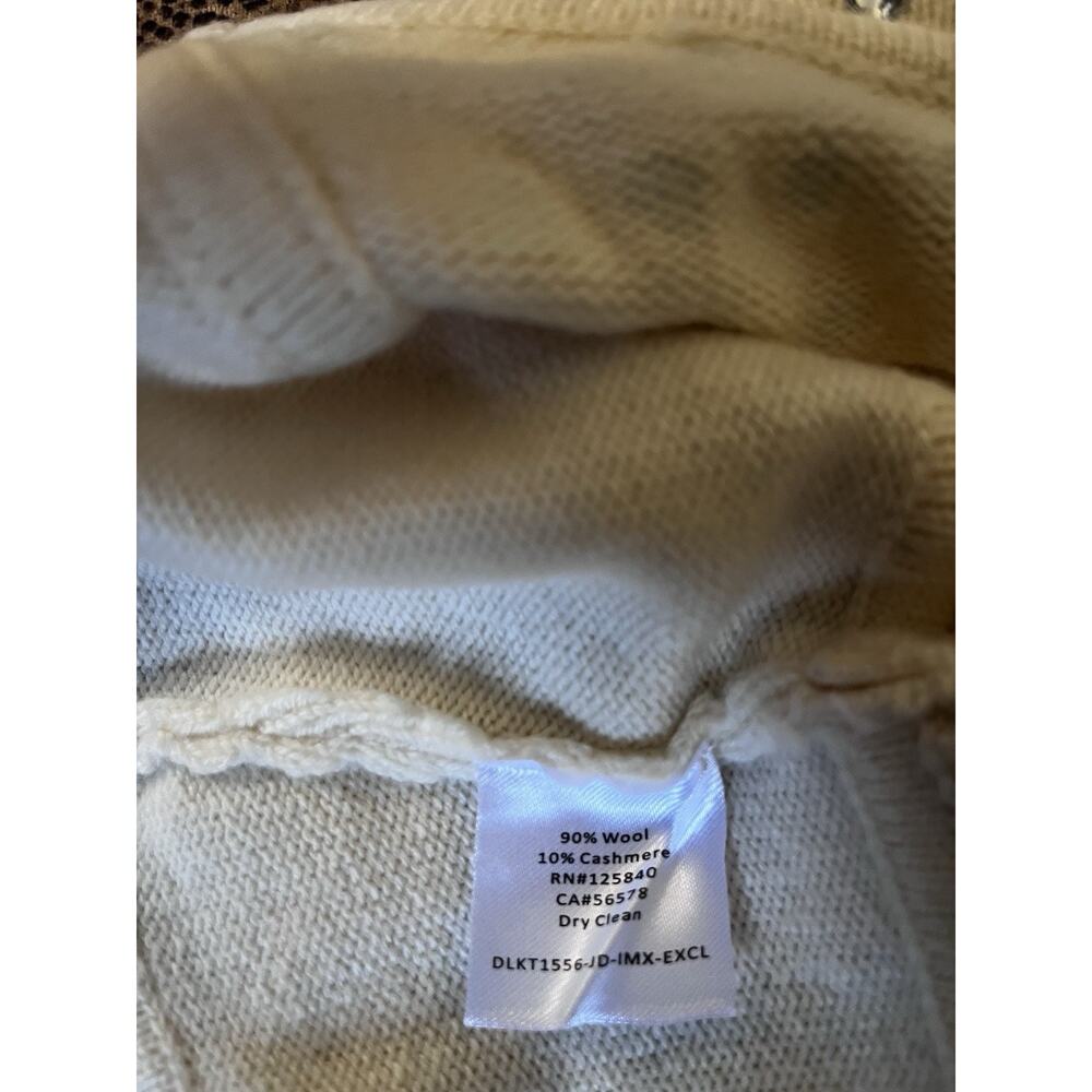 NWT Intermix Kelly Rhinestone Embellish Knit Ivory Bralette Wool Cashmere Medium - Picture 3 of 5